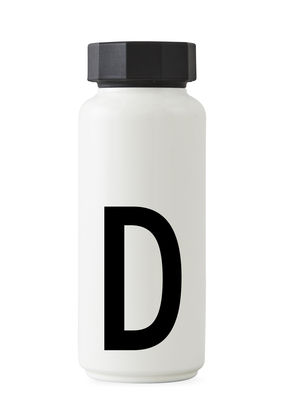 Botella isotérmica Arne Jacobsen - 500 ml - Letra D Cartas blancas de diseño Arne Jacobsen