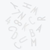 Μεγάλοι αριθμοί και γράμματα - από τον Arne Jacobsen / Για τα σχέδια επιστολών λευκό πίνακα Σχεδιαστές Arne Jacobsen