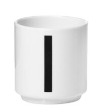 Arne Jacobsen coffee cup Number 1 White Design Letters Arne Jacobsen