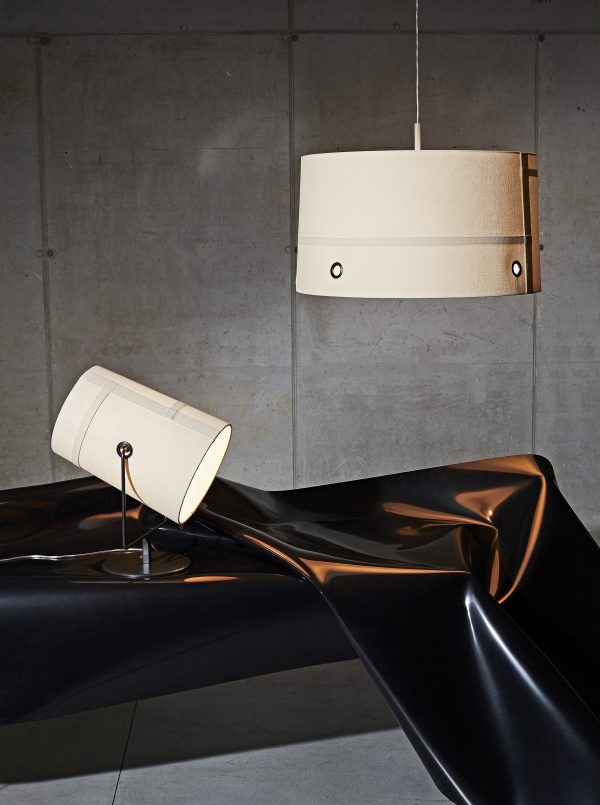 Lámpara de mesa Tenedor Maxi / H 44 cm Brown | Gris Diesel con Foscarini Diesel equipo creativo 2