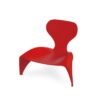 „Isetta“ raudono fotelio skaidrė Marc Sadler 1