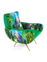 Toiletpaper Chair - Multicolored Volcano | Seletti Green Maurizio Cattelan | Pierpaolo Ferrari