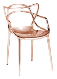 Poltrona empilhável de mestre - Kartell de cobre metálico Philippe Starck | Eugeni Quitllet 1