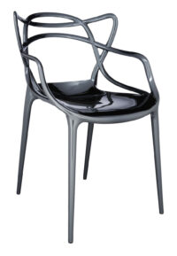 Stapelbarer Sessel für Meister - Titanmetallic Kartell Philippe Starck | Eugeni Quitllet 1