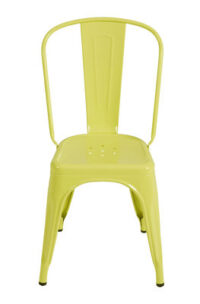 Μια κίτρινη Linden Tolix Xavier Pauchard 1 καρέκλα
