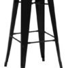 High stool H - H 75 cm Black Tolix Xavier Pauchard 1