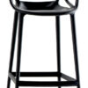 Masters high stool - H 75 cm Black Kartell Philippe Starck | Eugeni Quitllet 1