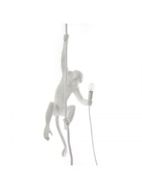 Affen-Hängelampe - H 80 cm Weiß Seletti Marcantonio Raimondi Malerba