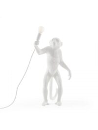 Επιτραπέζιο φωτιστικό Monkey - H 54 cm Λευκό Seletti Marcantonio Raimondi Malerba